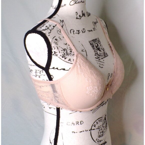 🆕NATORI Cherry Blossom Convertible Push-Up T-Shirt Bra Cameo Rose 36D #727191 - Picture 8 of 11